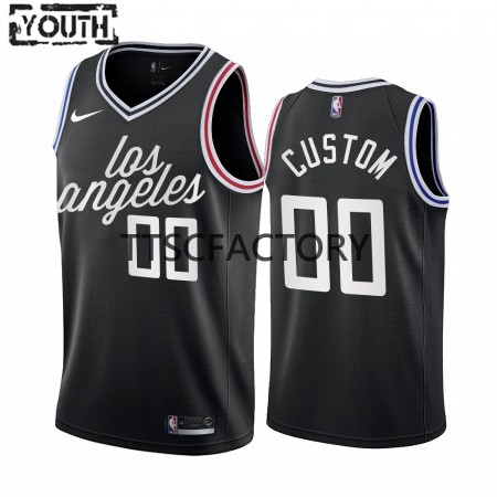 Maillot Basket Los Angeles Clippers Personnalisé Nike 2022-23 City Edition Noir Swingman - Enfant